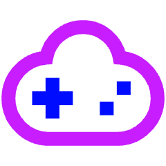 Cloud Gaming 1 Icon from Sharp Neon Set
