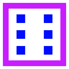 Dice 6 Icon from Sharp Neon Set