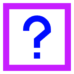 Dice Question Icon from Sharp Neon Set