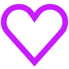 Hearts Symbol Icon from Sharp Neon Set