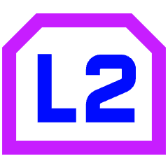 Left Button Two Icon from Sharp Neon Set