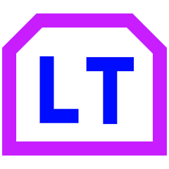 Left Trigger Icon from Sharp Neon Set