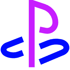 Play Station Icon from Sharp Neon Set