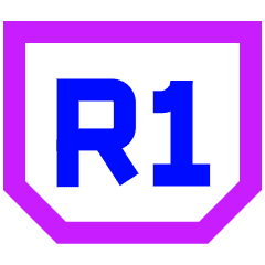 Right Button One Icon from Sharp Neon Set
