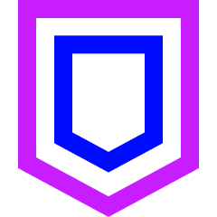 Shield Defense Icon from Sharp Neon Set