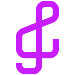 Music Note Trebble Clef Icon from Sharp Neon Set