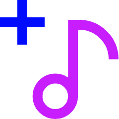 Add To Playlist Icon from Sharp Neon Set