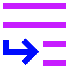 Move To Bottom Icon from Sharp Neon Set