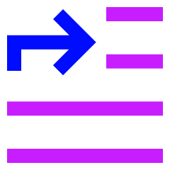 Move To Top Icon from Sharp Neon Set