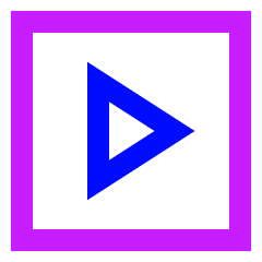 Play List 4 Icon from Sharp Neon Set
