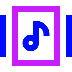 Play List 6 Icon from Sharp Neon Set