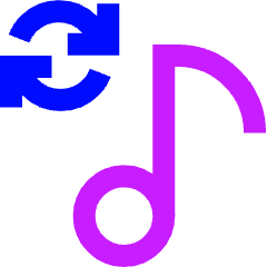 Repeat Playlist Icon from Sharp Neon Set
