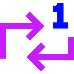 Repeat Single Icon from Sharp Neon Set