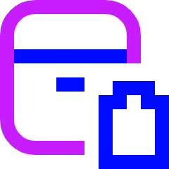 Earpods Case Battery Icon from Sharp Neon Set