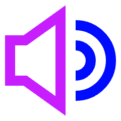 Volume Level High Icon from Sharp Neon Set