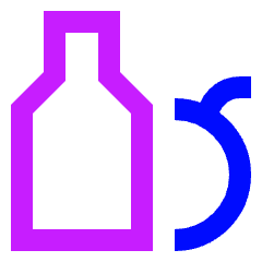 Juice Icon from Sharp Neon Set