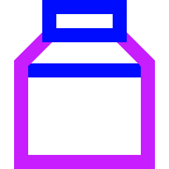 Milk Icon from Sharp Neon Set