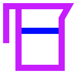 Water Pitcher Icon from Sharp Neon Set
