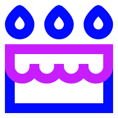 Cake Icon from Sharp Neon Set