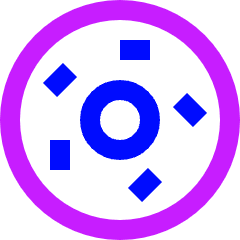 Donut Icon from Sharp Neon Set