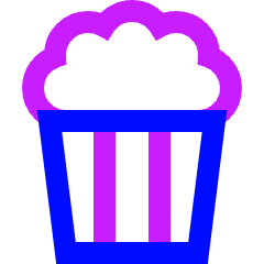 Popcorn Icon from Sharp Neon Set