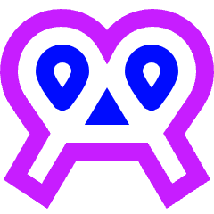 Pretzel Bakery Icon from Sharp Neon Set