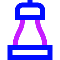 Pepper Bottle Icon from Sharp Neon Set