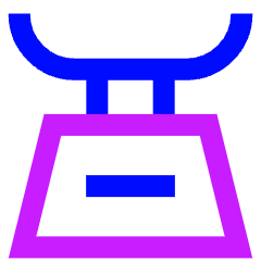 Scale Icon from Sharp Neon Set