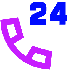 Call Center Support Service Icon from Sharp Neon Set