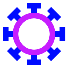 Virus Icon from Sharp Neon Set