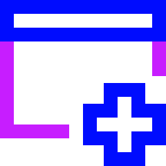 Online Medical Web Service Icon from Sharp Neon Set