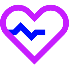 Heart Rate Icon from Sharp Neon Set