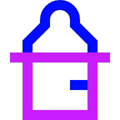 Baby Botlle Icon from Sharp Neon Set