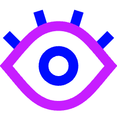 Eye Optic Icon from Sharp Neon Set