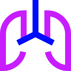 Lungs Icon from Sharp Neon Set