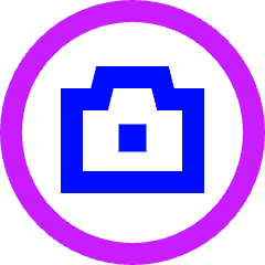 Camera Circle Icon from Sharp Neon Set
