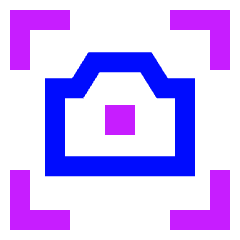 Camera Mode Photo Icon from Sharp Neon Set