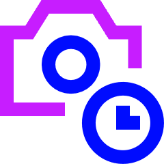Camera Timer Icon from Sharp Neon Set