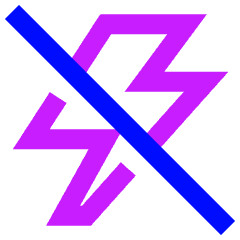 Flash Off Icon from Sharp Neon Set