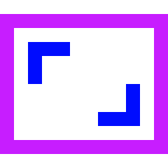 Focus Frame Icon from Sharp Neon Set