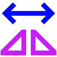 Mirror Horizontally Icon from Sharp Neon Set