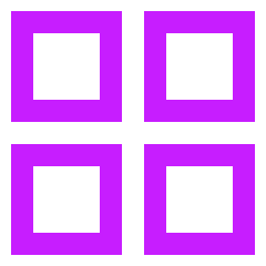 Photo Four Icon from Sharp Neon Set