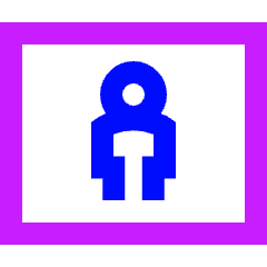 Portrait Setting Icon from Sharp Neon Set