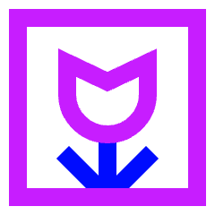 Flower Icon from Sharp Neon Set