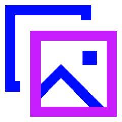 Gallery 2 Icon from Sharp Neon Set