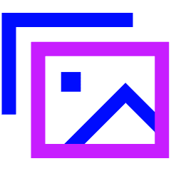 Gallery Icon from Sharp Neon Set