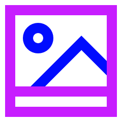 Landscape 2 Icon from Sharp Neon Set