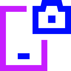 Mobile Phone Camera Icon from Sharp Neon Set