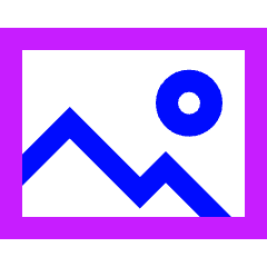 Orientation Landscape Icon from Sharp Neon Set