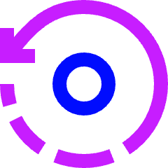 3d Rotate Z Axis Icon from Sharp Neon Set